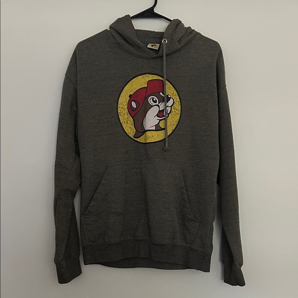 Gray Hoodie with Buccees Graphic